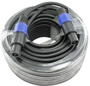 Mr. Dj CSMSM100 100 Feet Speakon Male to Speakon Male PA DJ Speaker Cable - Picture 1 of 5