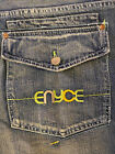 Enyce Vintage Rare Mens Embroidered Denim Shorts Size 38 Euc