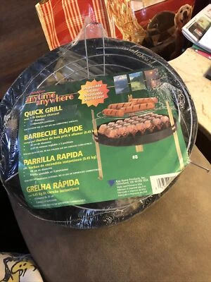 Vintage MarshAllan Anytime- Anywhere Green Metal Quick Grill 11" Sealed  - Image 1 of 2