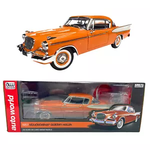 Auto World 1957 Studebaker Golden Hawk Hardtop American Muscle 1:18 Diecast - Picture 1 of 16