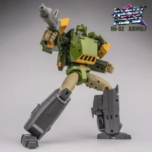New Robot Hero RH02 RH-02 AirWolf Transform Robot Figure IN STOCK - Picture 1 of 10