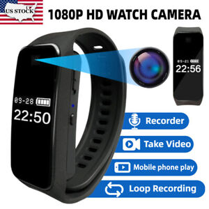 HD 1080P Mini Camera Bracelet Camcorder Wristband Watch Video Recorder DVR US