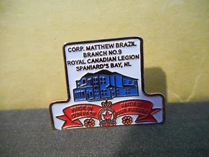 Royal Canadian Legion Zweig 9 Anstecknadeln, Spaniard's Bay, Neufundland - Bild 1 von 2