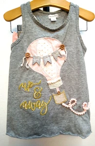 Maglietta grigia ""Up & away"" e pantaloni rosa palloncino abbinato taglia 3T - Foto 1 di 7