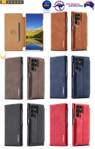 Horizontal Flip Leather Phone Case For Samsung Galaxy High Quality Sydney Stock - Picture 1 of 13