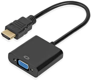 Adapter HDMI auf VGA universeller Adapter Konverter Stecker zu Buchse 1080P 26cm - Bild 1 von 4
