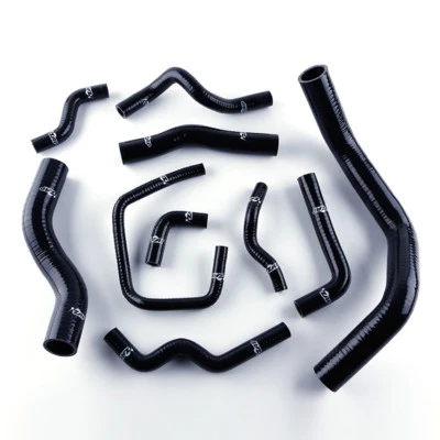 Silicone Coolant Hose For Nissan Silvia 200SX 240SX S13 S14 S15 SR20DET Black - Image 1 of 4