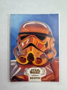 Carta schizzo 2024 Topps Star Wars Hyperspace Bespin Gold Foil 1/1 di Jay Manchand - Foto 1 di 2