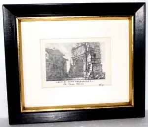 ARCO DI TITO VESPASIANO In Campo Vaccino Nr. 43 antike gerahmte Drucke um 1800 - Bild 1 von 10
