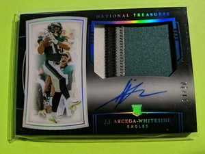 National Treasures Midnight JJ Arcega-Whiteside RC 14/20 2019 parche automático de 4 clr... - Imagen 1 de 2