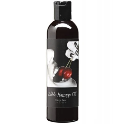 Earthly Body Edible Massage Oil Cherry Burst Flavored - 8 oz - Image 1 of 2
