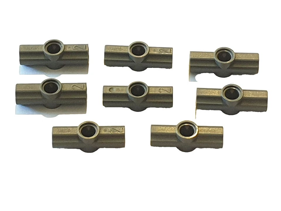 8x Lego Technic Achs- und Pin Verbinder No.2 #32034 dunkel Grau - Bild 1 von 1