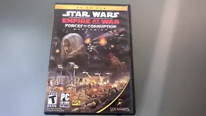 Vtg 2006 Video PC Game STAR WARS Empire War Forces Corruption Expansion Set CIB - Picture 1 of 4