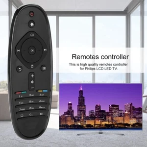 Für Philips Fernbedienung Oval Für Philips Ersatz-Fernbedienung Schwarz - Bild 1 von 8
