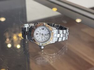 Ladies TAG Heuer Aquaracer 18kt Rose Gold and SS - RARE White Dial WN1350