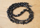 Black Onyx Gemstone Chip Beads, 4mm to 7mm Approx, Strand Approx 25"