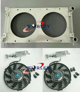 Aluminum Radiator + Shroud + Fan For VW Golf MK1 MK2 GTI/Scirocco/Rabbit 1.6 1.8 - Picture 1 of 7