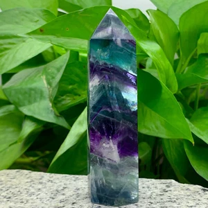 153G Natural colour Fluorite Crystal obelisk crystal wand healing stan - Picture 1 of 15
