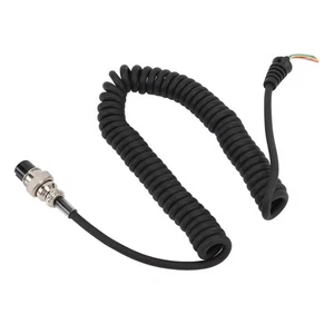 8-pinowy głośnik kabel mikrofonowy radio mikrofon ręczny zwinięty przewód zamiennik akcesoria do CB - Zdjęcie 1 z 22