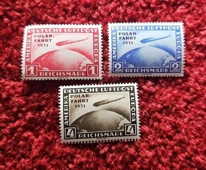 "Polarfahrt" Reproduktion Als Satz  Deutsches Reich Zeppelin  - Bild 1 von 3