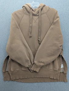 American Eagle Hoodie Sweatshirt Herren Large braun Sherpa gefüttert weicher Pullover - Bild 1 von 12