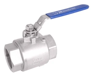 2" SS 316 Vollanschluss Kugelhahn, NACE, RPTFE, Dichtung geschweißt, 2000PSI FxF NPT - Bild 1 von 7