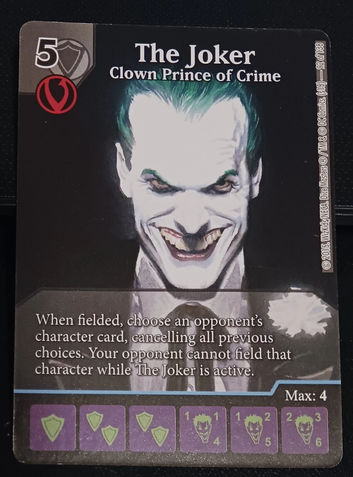 Dice Masters - Джокер - Клоун Принц Преступления - промо-карта RDW очень редкая! - Изображение 1 из 1