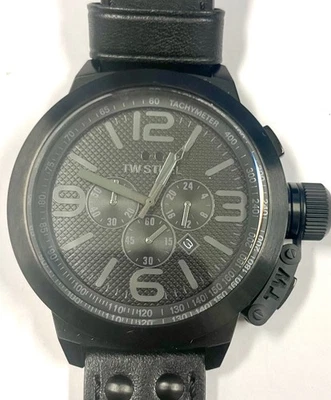 Genuine TW Steel Quartz Watch New TW821T Genuine In Box 50mm Black - Image 1 of 4