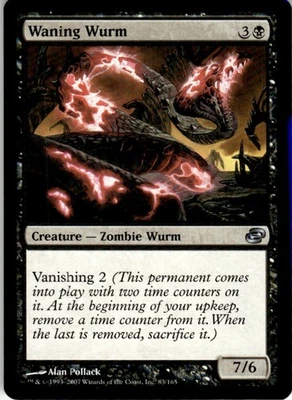 MTG Waning Wurm NEARMINT NM / Magic The Gathering : Planar Chaos - Image 1 of 2