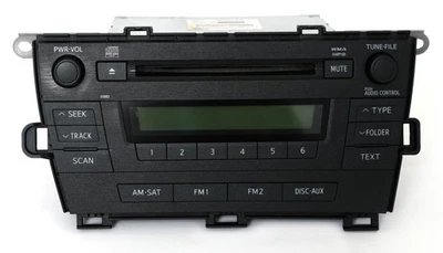 2010-2011 Toyota Prius AM FM Radio mp3 CD Face ID 51883 86120-47290 - Image 1 of 4