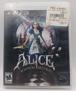 ALICE MADNESS RETURNS JUEGO PS3 DISCO LIMPIO VIENE COMO SE MUESTRA COMPLETO - Imagen 1 de 4