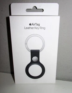 Apple Black Leather Key Ring For AirTag - BRAND NEW IN PACKAGE - Photo 1 sur 3
