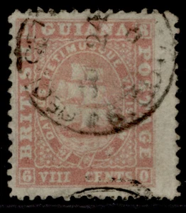 BRITISH GUIANA QV SG62, 8c pink, FINE USED. Cat £75. CDS - Picture 1 of 1