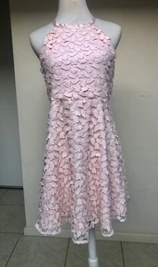 Bardot Junior Teen Lined Peach With Leafy Trim Size 16 - Picture 1 of 6