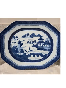 Mottahedeh Blue Canton 17" Serving Platter - Picture 1 of 5