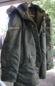 SCOVILL Fur Lined Hooded Parka Jacket Coat Heavy Duty Military Issue 1970s Clean - Picture 1 of 11