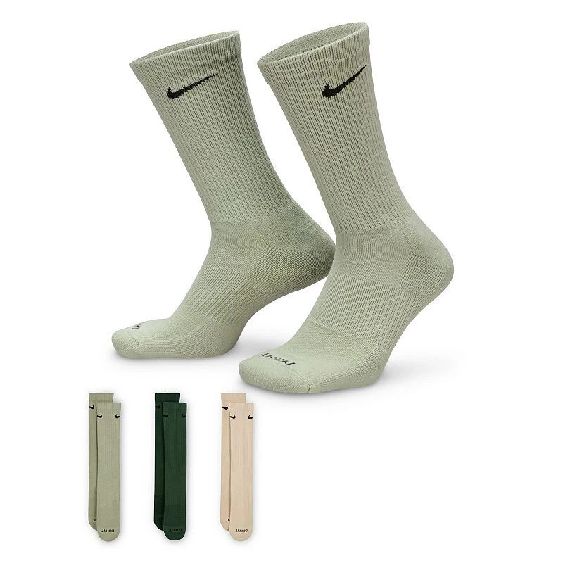 nike everyday plus socks M 8-12 W 8-13 jade green beige sx6888-994 cushioned
