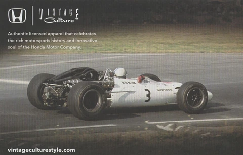 2018 John Surtees '67 Honda RA300 SEMA Show Promo Formula One F1 postcard Cover