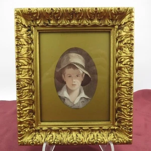 Vtg. MCM Windsor Product Art Print "The Torn Hat" by Thomas Sully Framed decor - Picture 1 of 21