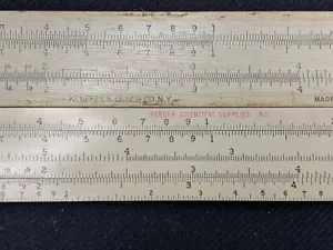 Paar Vintage Rechenschieber Keuffel & Esser K&E und BERGER Scientific C2107M - Bild 1 von 4