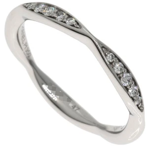 CHANEL Ring Half Eternity Diamond #47 Platinum PT950 - Picture 1 of 6