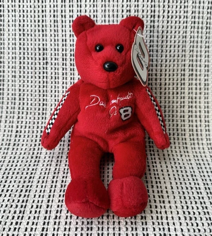 Dale Earnhardt Jr #8 Red 8” Teddy Bear Plush 23 Karat Gold’n Bears 2000 Vintage Cover