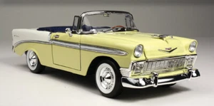 1956 BELAIR CONVERTIBLE YELLOW &WHITE NEW IN BOX - Picture 1 of 2
