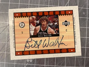 2002 UD SIGNATURE CLASSICS BILL WALTON BOSTON CELTICS AUTO SIGNED CARD - Picture 1 of 2