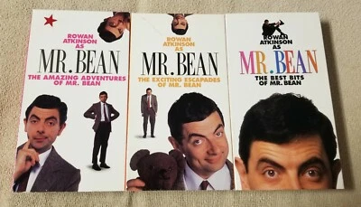 Mr Bean Series 3 VHS Video Tapes Lot  1 2 8 Rowan Atkinson Tiger Television - Image 1 of 3