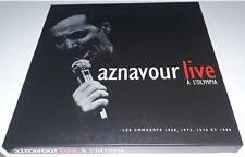 CHARLES AZNAVOUR LIVE OLYMPIA COFFRET 6 CD LES CONCERTS 1968/1972/1978/1980