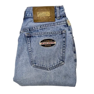 Vintage Lawman High Waisted Tapered Leg Jeans 9 (25x31) Retro 80er 90er Western - Bild 1 von 13
