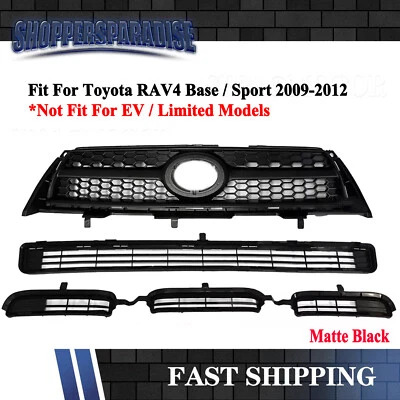 Conjunto de parachoques delantero inferior superior para Toyota RAV4 Base Sport 2009-2012 Foto 1 de 4