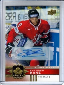 2017-18 Upper Deck Team Canada Gold Foil Signatures #40 Evander Kane automático - Imagen 1 de 1