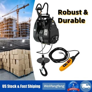 Portable Electric Hoist Winch 500 kg/1102 lbs with 29 m/95.14ft Lifting Height - Bild 1 von 19